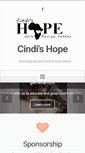 Mobile Screenshot of cindis-hope.org